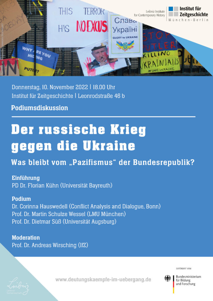 Runder Tisch Krieg gegen die Ukraine Leibniz-Institut für Zeitgeschichte